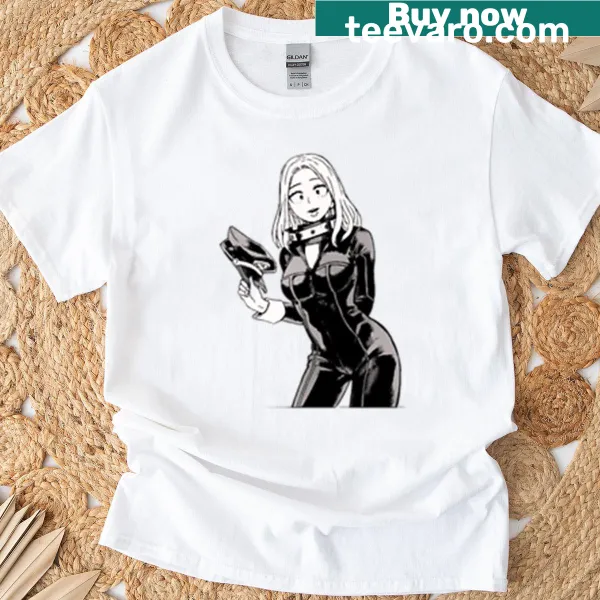 Playful illustration of Camie Utsushimi on a t-shirt