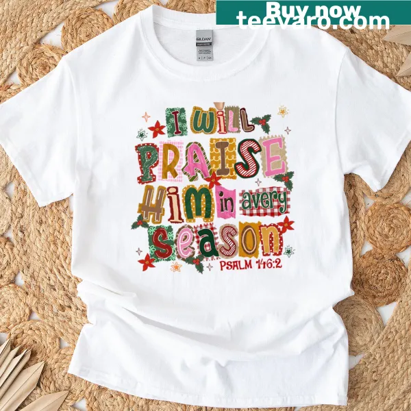 Wholesome t-shirt featuring a Christian message for Christmas