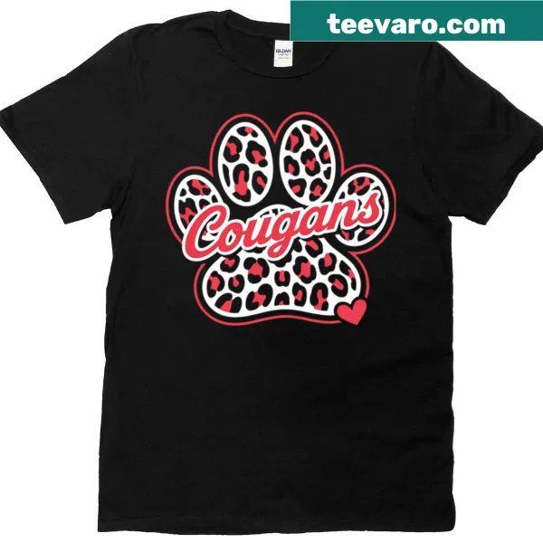 Illustration of a cougar for back to school on a t-shirt