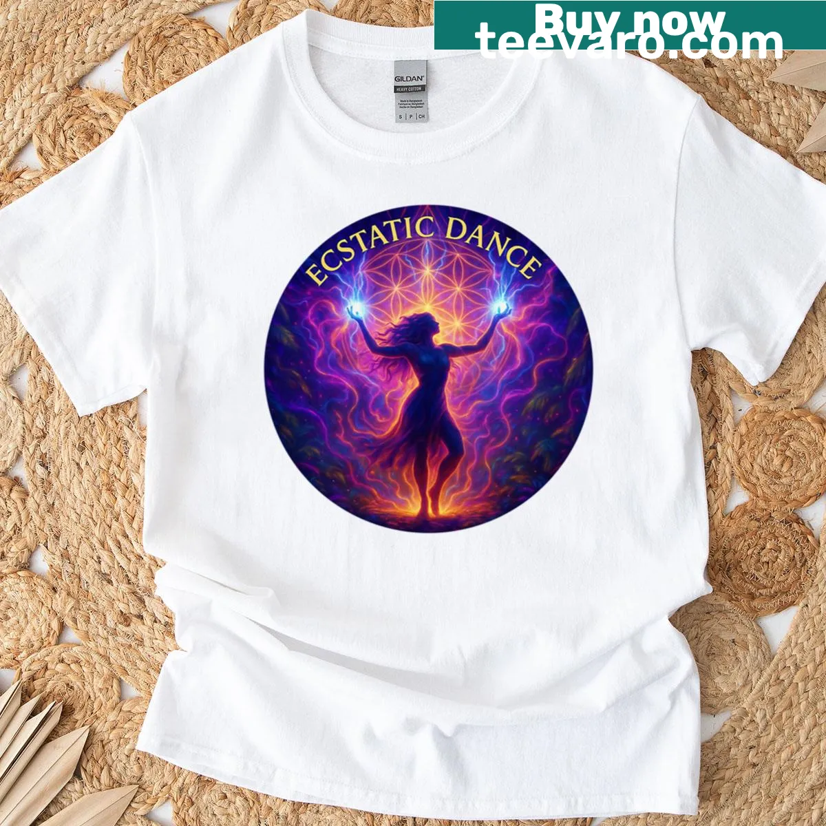 T-shirt with the phrase 'Freedom Of Energy' celebrating dance — on a men's t-shirt
