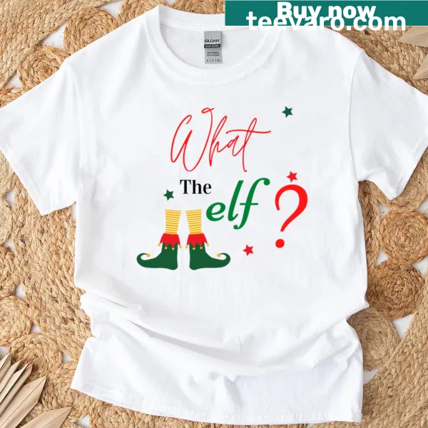 Festive Elf Design T-shirt with playful graphics