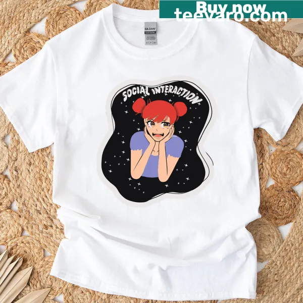 Funny Anime Girl design T-shirt with high-resolution graphic