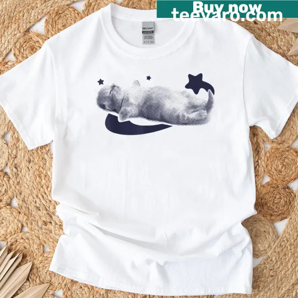 Retro kitten meme graphic on a cute T-shirt