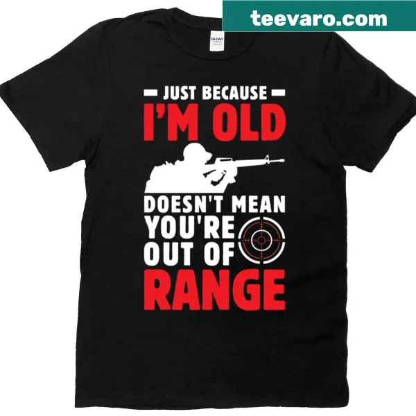 Humorous t-shirt for retired veterans with hunting-themed text