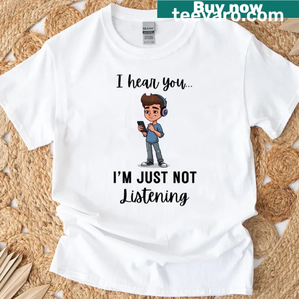 Teen humor t-shirt with cartoon and funny quote