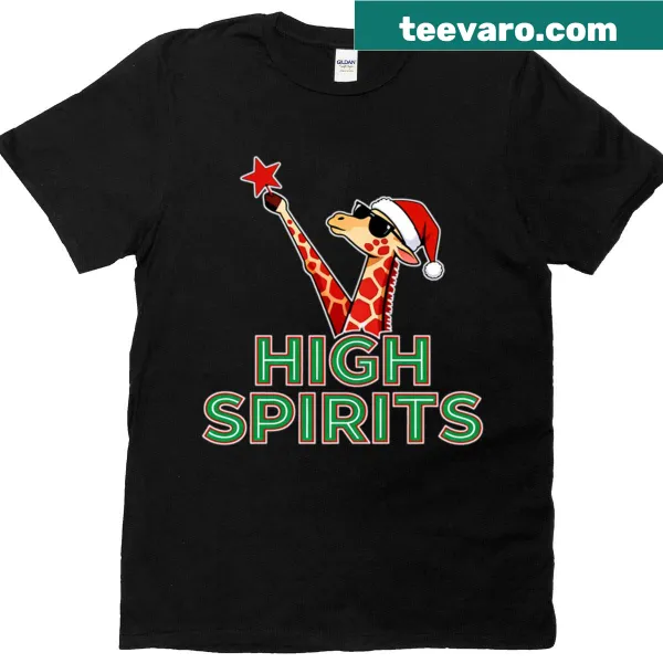 Illustrated cheerful giraffe in a wholesome design T-shirt