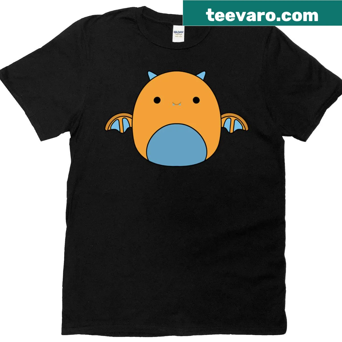 Illustrated Golden Dragon Squishmallow T-shirt for kids — on a men's t-shirt