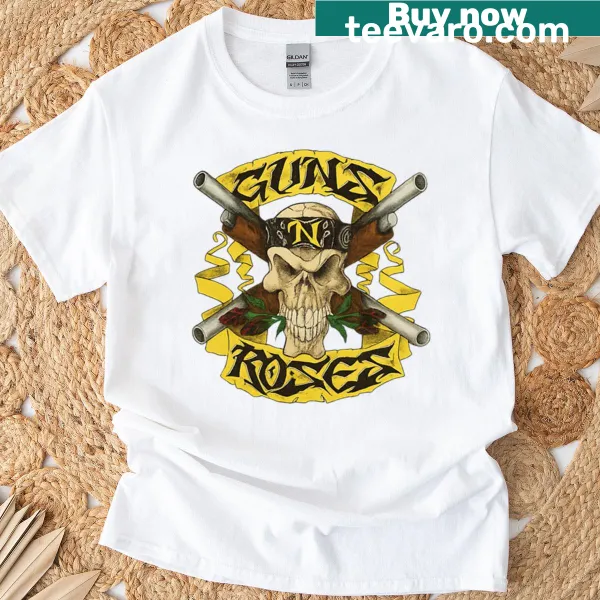 Guns N Roses Shotgun t-shirt featuring a bold shotgun design
