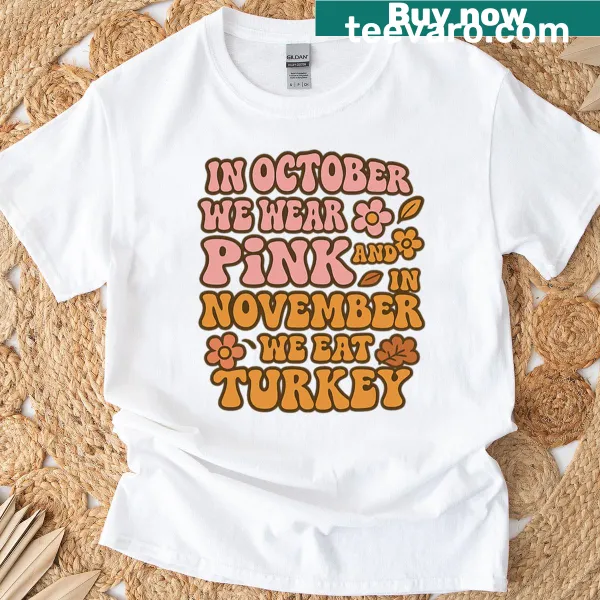 Hand-lettered fall quote design on a t-shirt