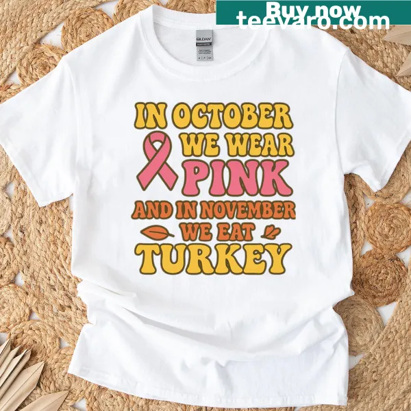 Retro fall-themed T-shirt celebrating October and November traditions