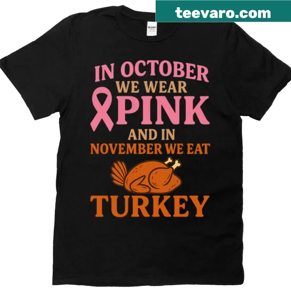 Funny seasonal humor t-shirt about October and November