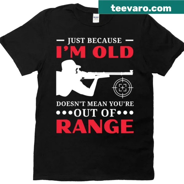 Funny hunting-themed shirt for seniors with humorous text