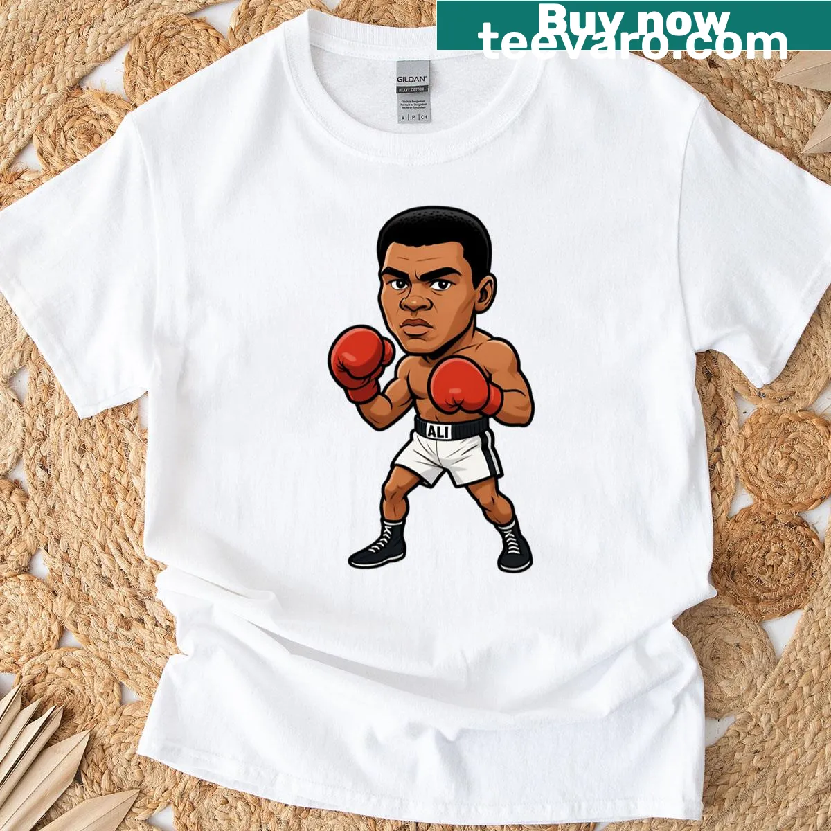 Bold T-shirt celebrating boxing with 'King Of Boxing' graphic — on a men's t-shirt