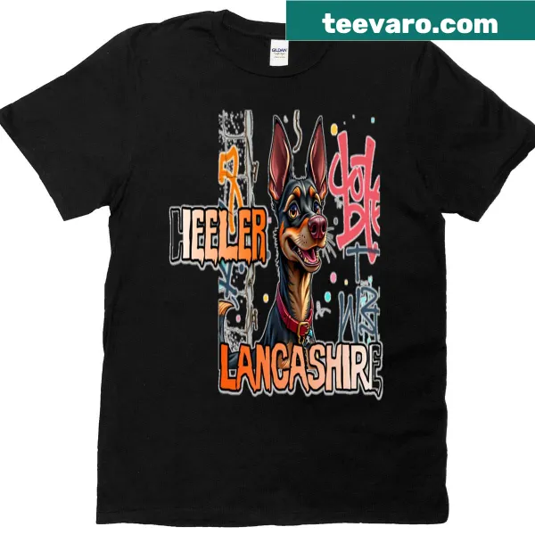 Funny graffiti-style Lancashire Heeler dog T-shirt