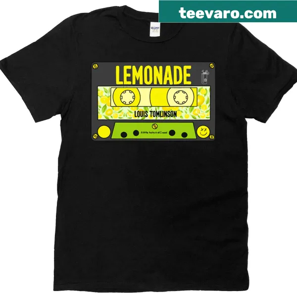 Retro-style t-shirt featuring a lemonade cassette tape design