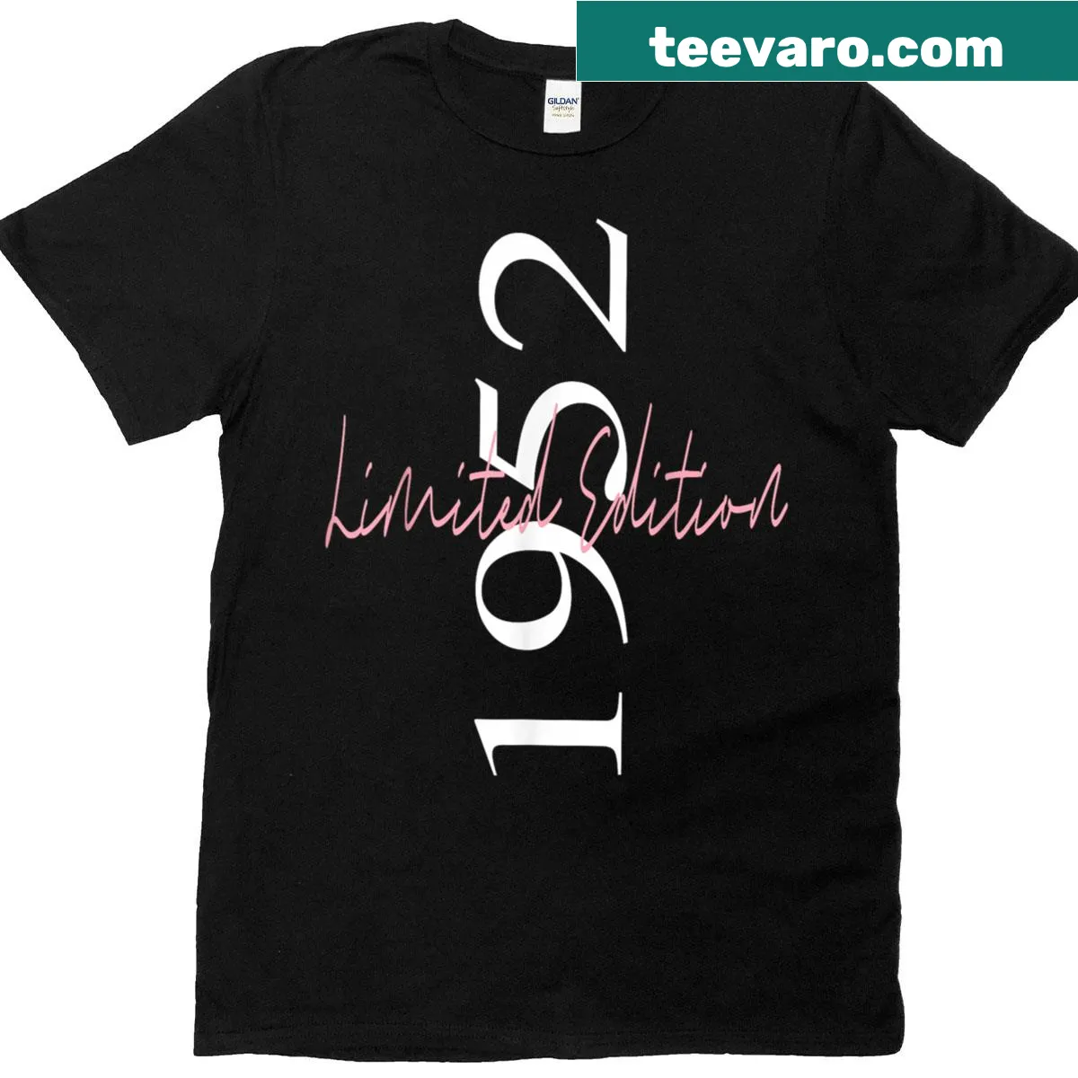 Vintage T-shirt celebrating the birth year 1952 — on a men's t-shirt