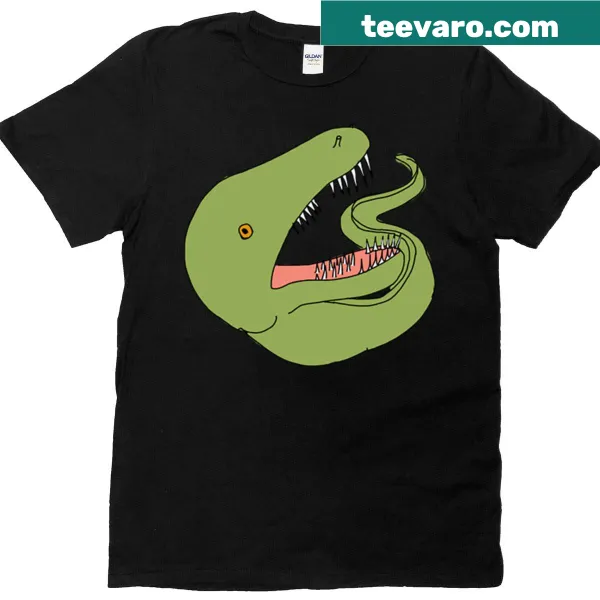 Vintage T-shirt featuring a moray eel design
