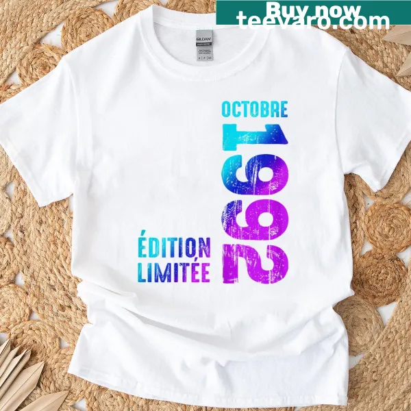 Retro T-shirt featuring 'Awesome Year 1992' text