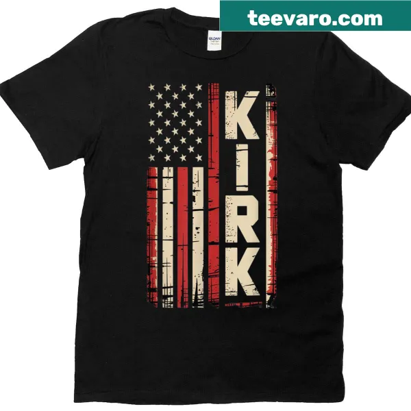 Retro vintage US flag t-shirt with faded print