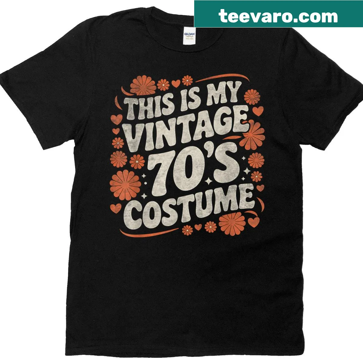 Vintage 70s costume Halloween t-shirt — on a men's t-shirt