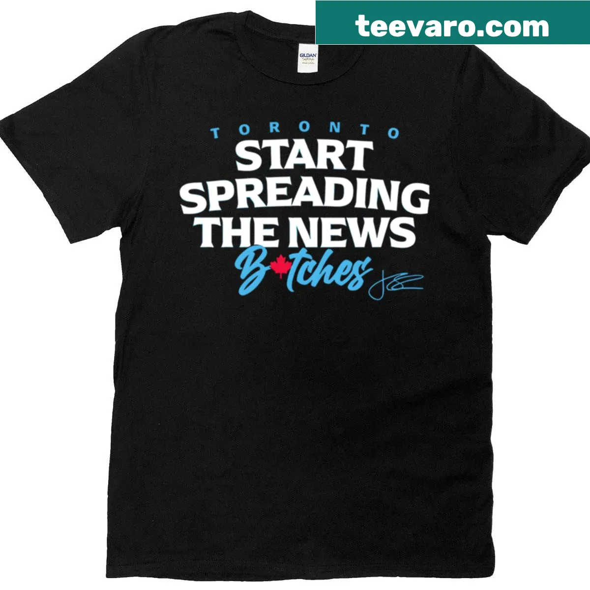 Funny Toronto sports t-shirt with vintage-style text design — on a men's t-shirt
