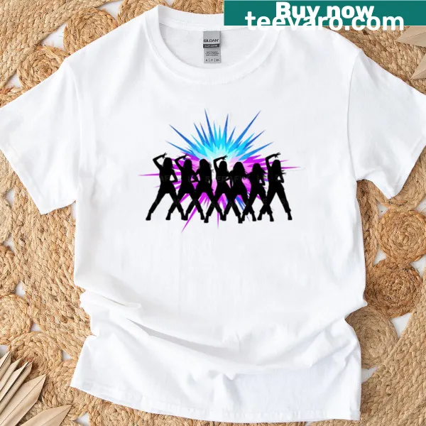 Bold typography shirt featuring the word 'Twice'