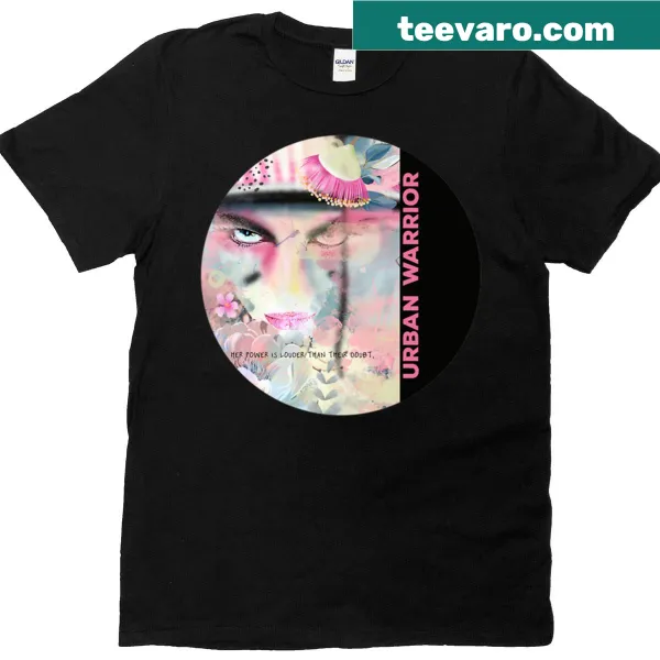 Bold graphic T-shirt representing urban warrior spirit