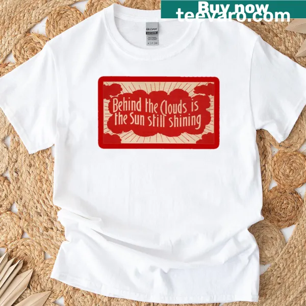 Vintage T-shirt featuring clouds and the phrase about sunshine