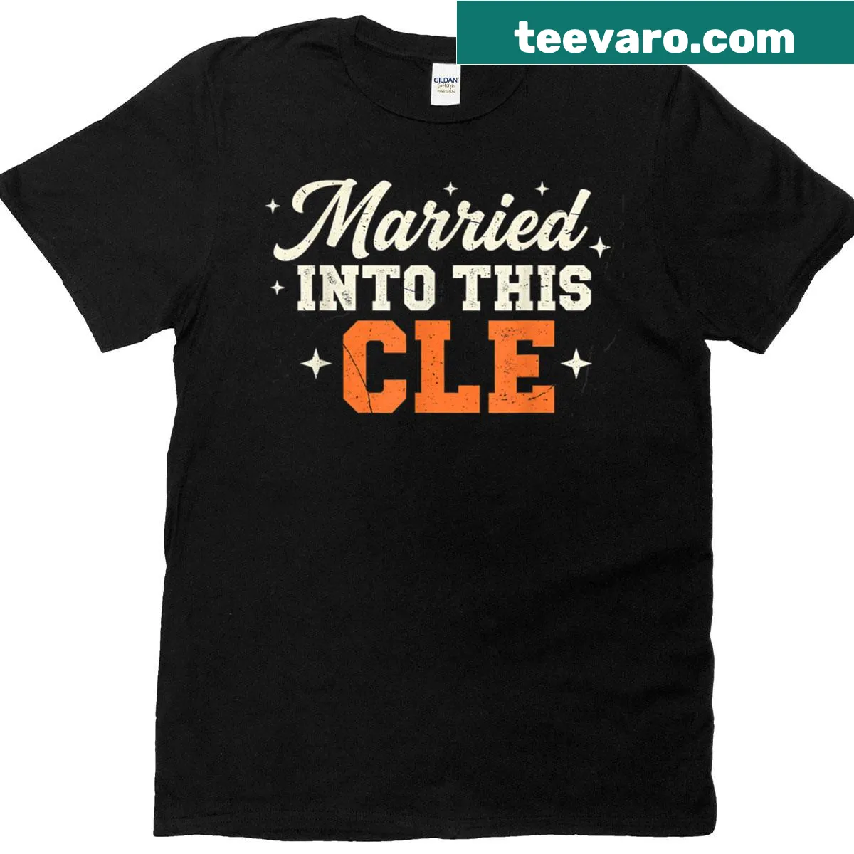 Vintage-style T-shirt celebrating pride in Cleveland for all. — on a men's t-shirt