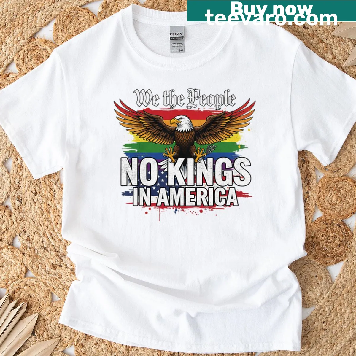 Vintage T-shirt featuring grizzly bears and a moonlit nature scene — on a men's t-shirt