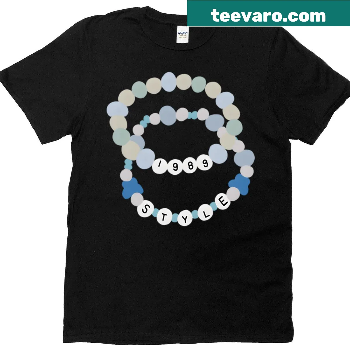 Funny T-shirt featuring a friendship bracelet design — on a men's t-shirt