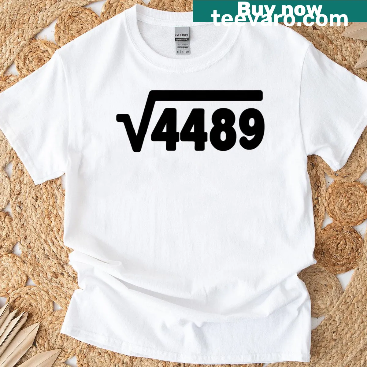 Humorous math teacher T-shirt featuring memes and numbers — on a men's t-shirt