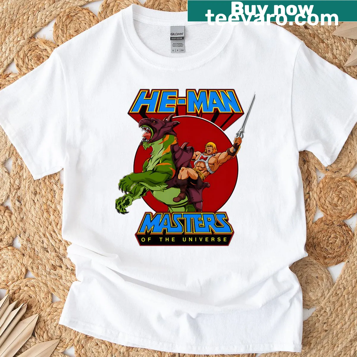 Vintage 80s movies fan t-shirt with playful graphic — on a men's t-shirt