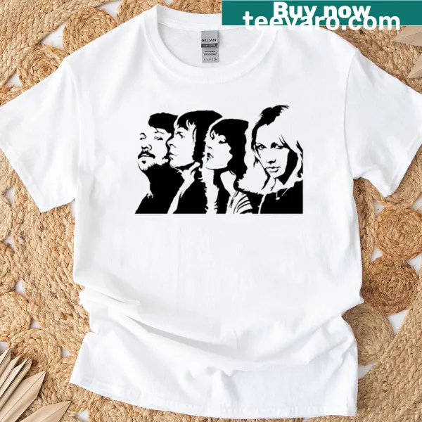 Graphic t-shirt celebrating Abba Music Vol 04