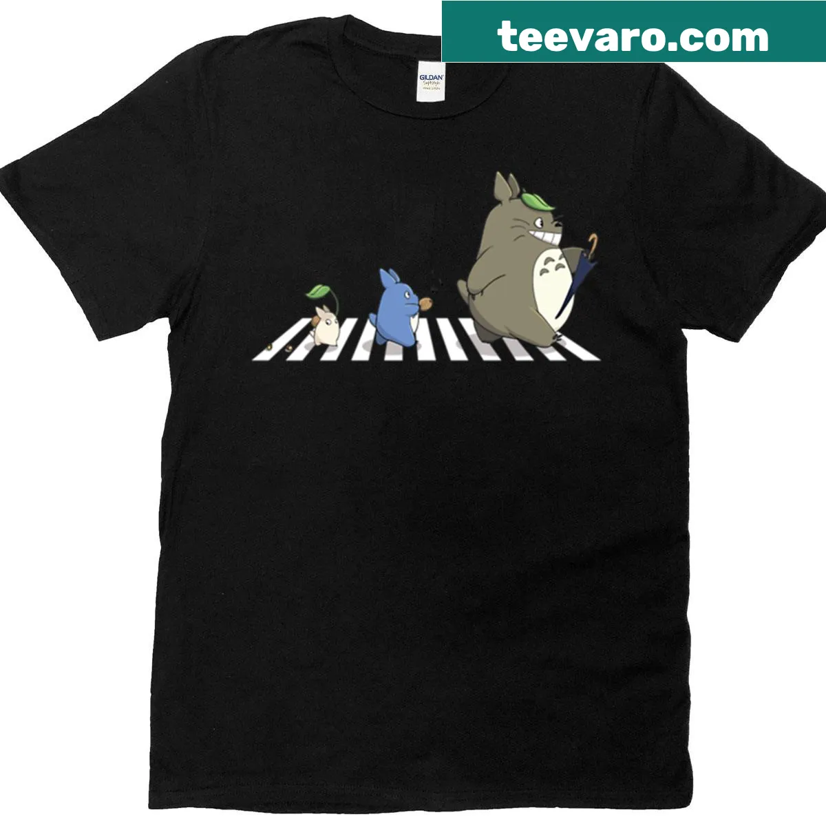 T-shirt featuring enchanting Studio Ghibli characters — on a men's t-shirt
