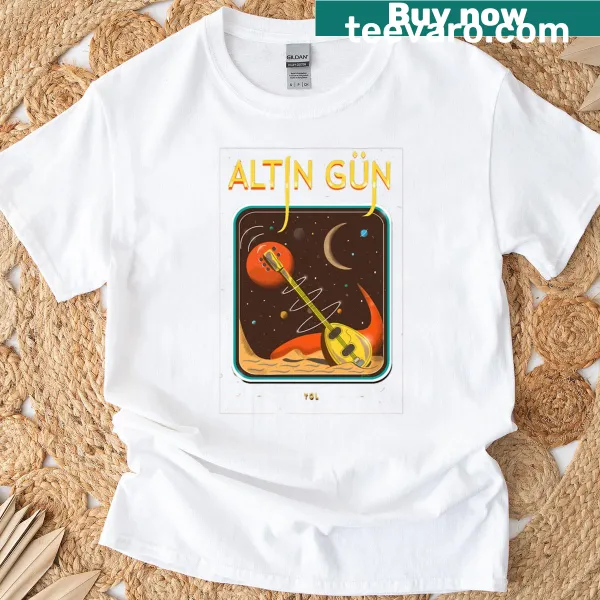 Playful t-shirt celebrating Altin Gun design