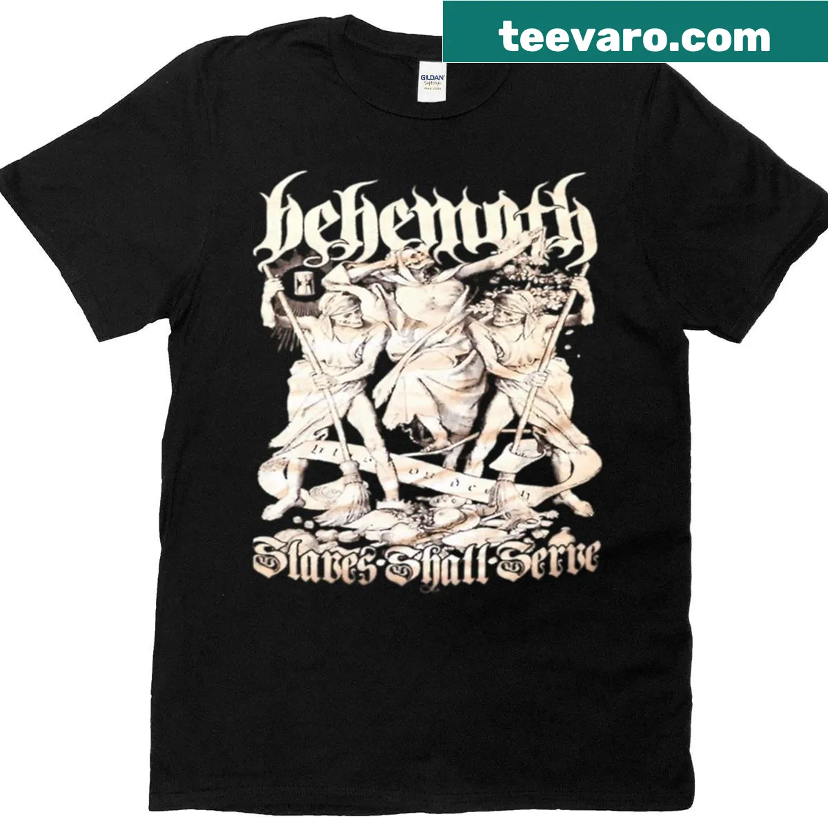 Artistic Behemoth illustration on a T-shirt — on a men's t-shirt