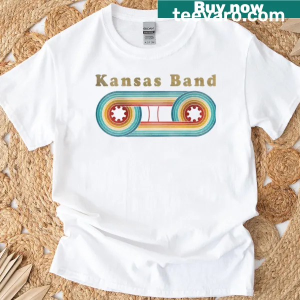 T-shirt featuring the logo of the Kansas band