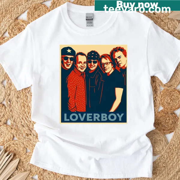 Creative illustration t-shirt featuring Loverboy design