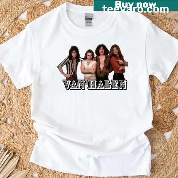 T-shirt featuring a design honoring Van Halen