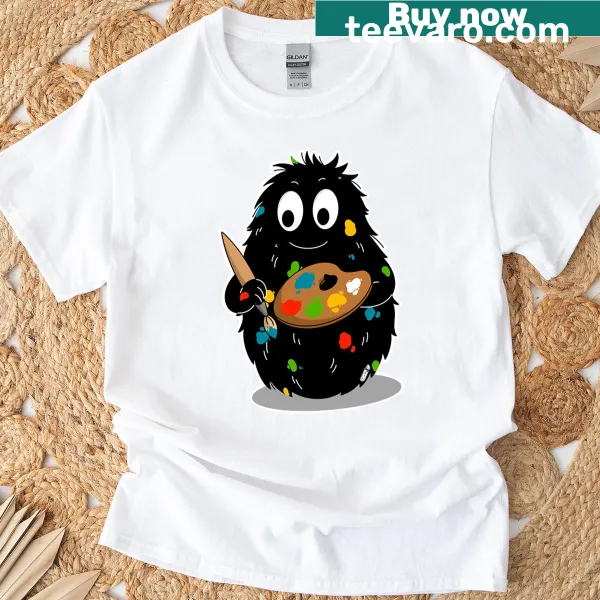 Cute illustration of Barbouille on a T-shirt