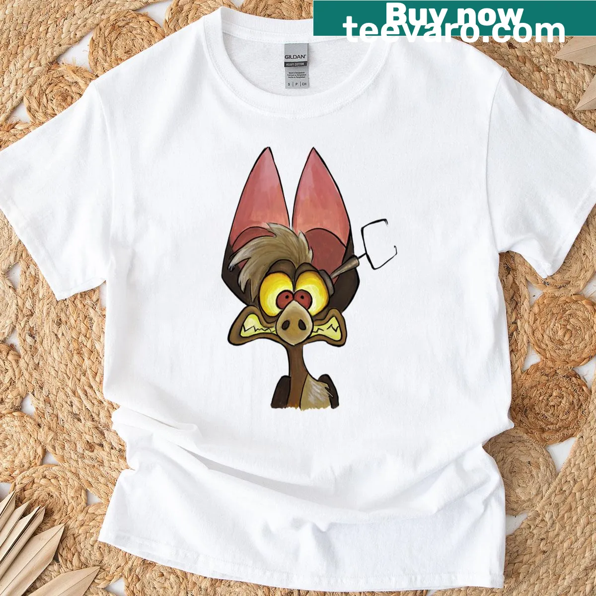 Graphic of Batty Koda from Ferngully on T-shirt — on a men's t-shirt