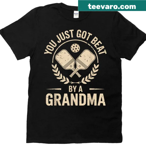 Funny pickleball t-shirt with grandma-themed phrase