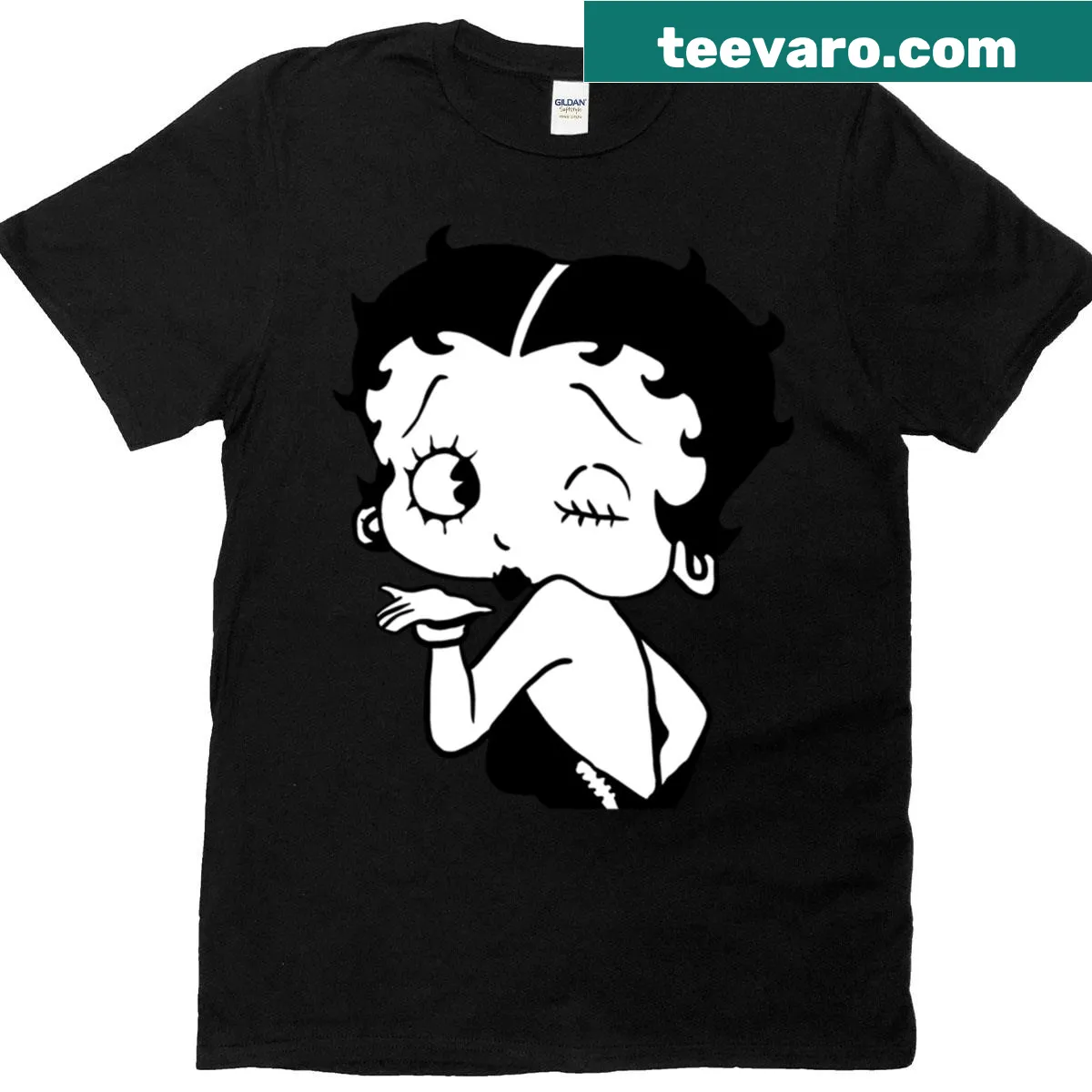 Minimalist shirt featuring the phrase 'Betty Bw' in stylish typography — on a men's t-shirt