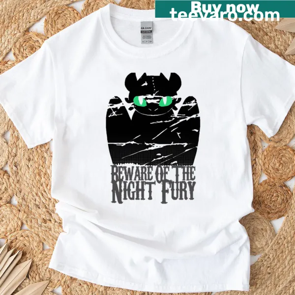 Night Fury inspired graphic T-shirt with fierce design
