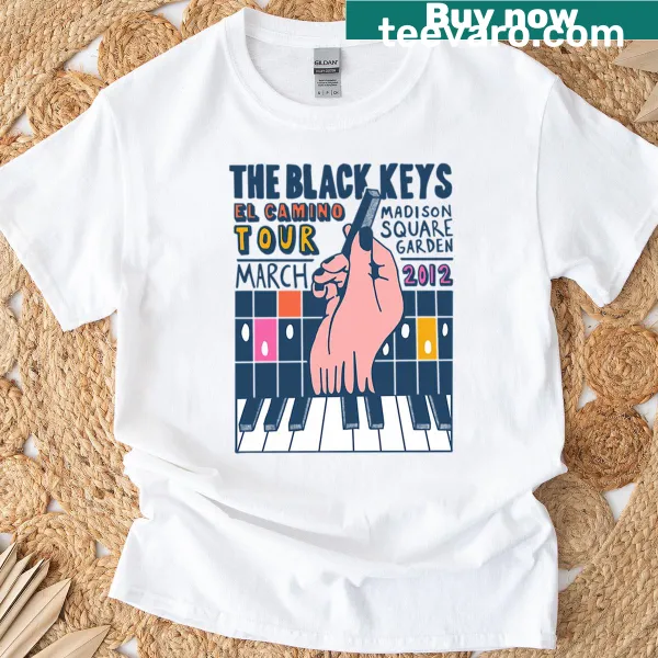 Artistic Black Keys t-shirt featuring bold design inspired by the band