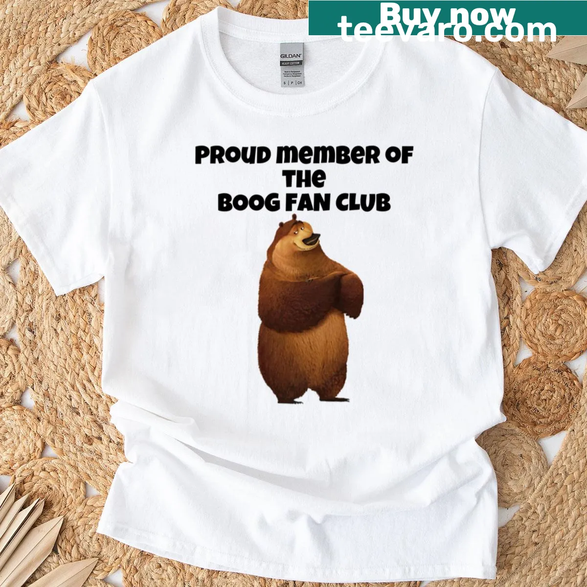 Graphic of Boog from animated film on T-shirt — on a men's t-shirt