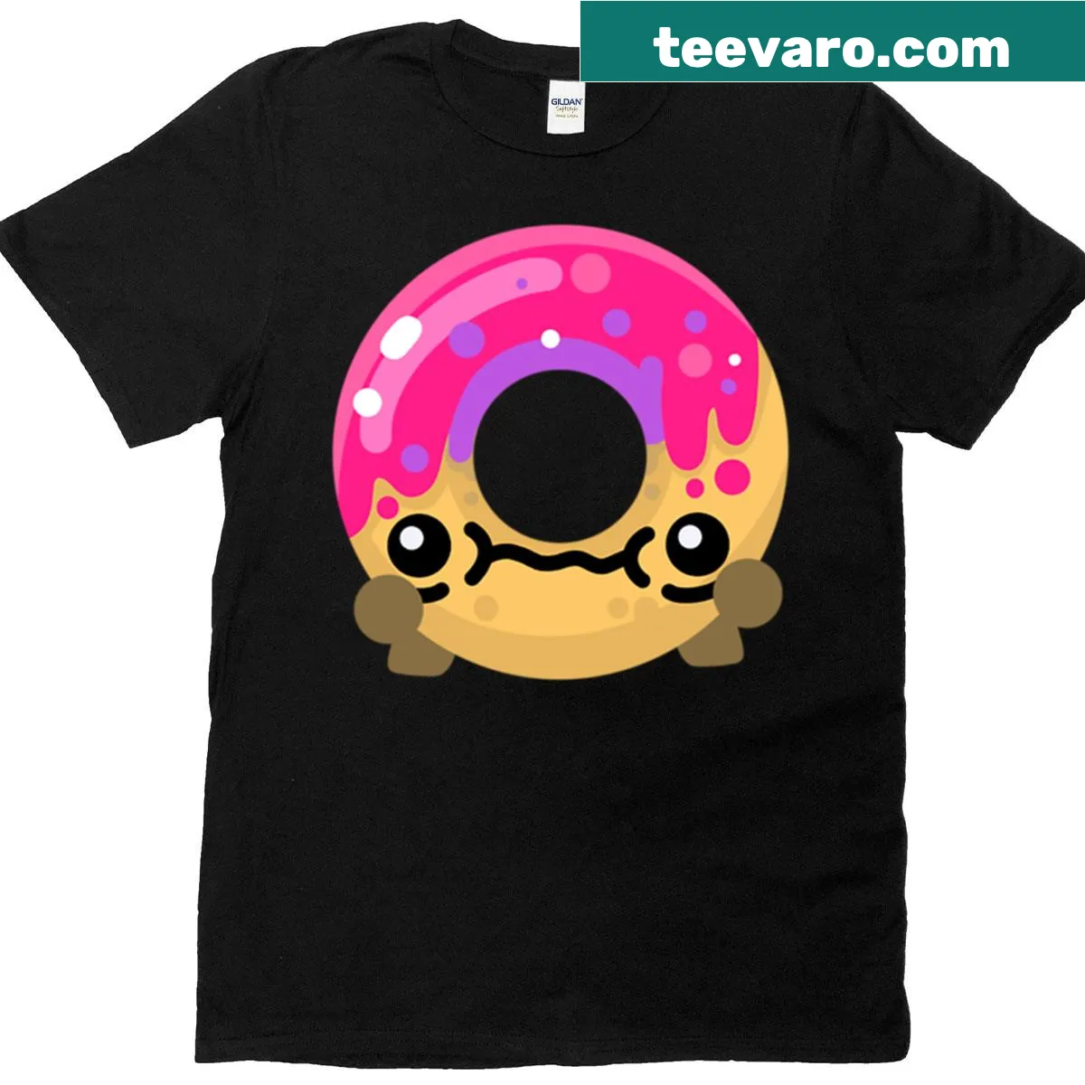 T-shirt featuring Boomerang Fu donut design for gamers. — on a men's t-shirt
