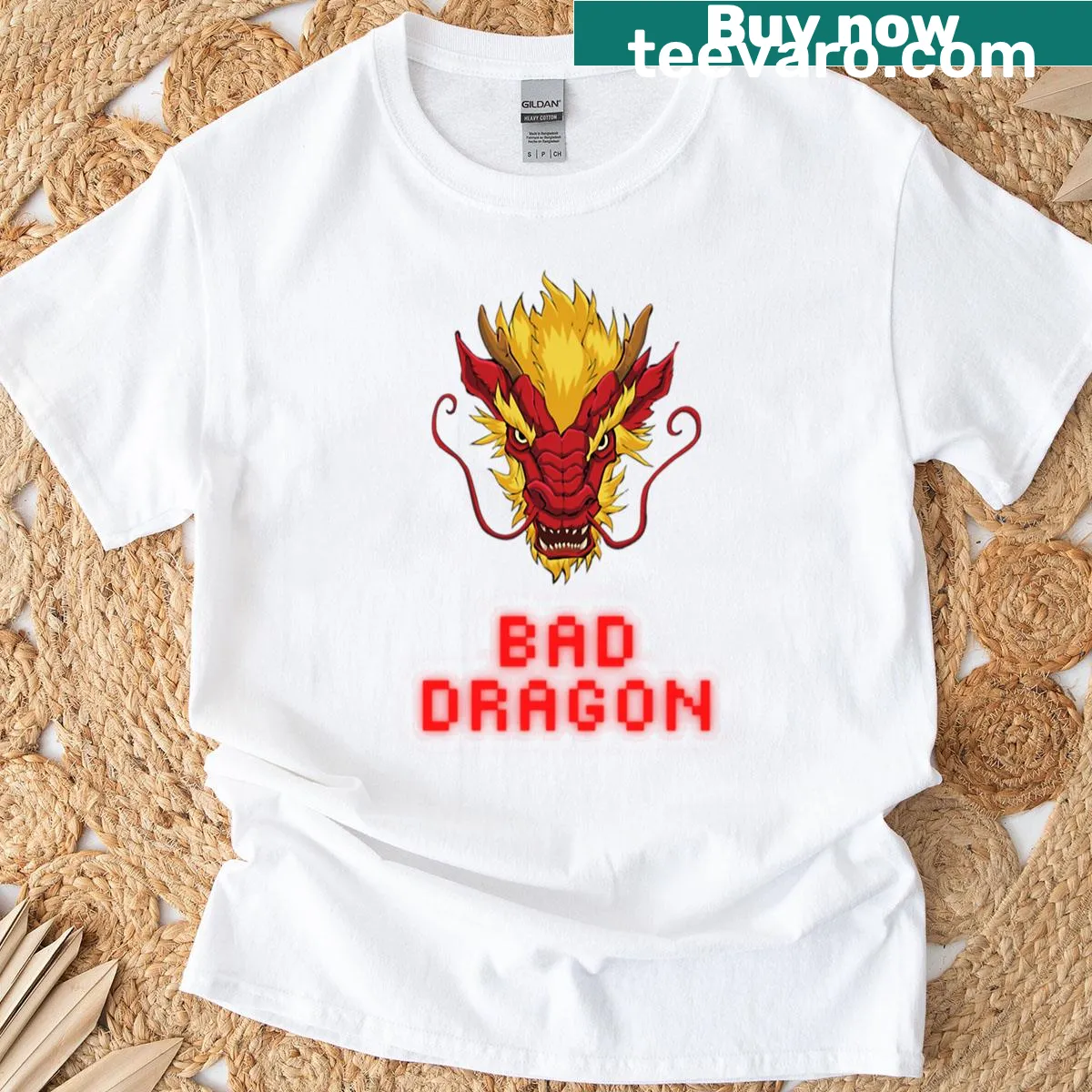 Playful Bser Roter Drache T-shirt with whimsical dragon design — on a men's t-shirt