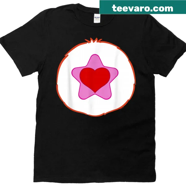 Illustration of Proud Heart Cat from Care Bears on a t-shirt